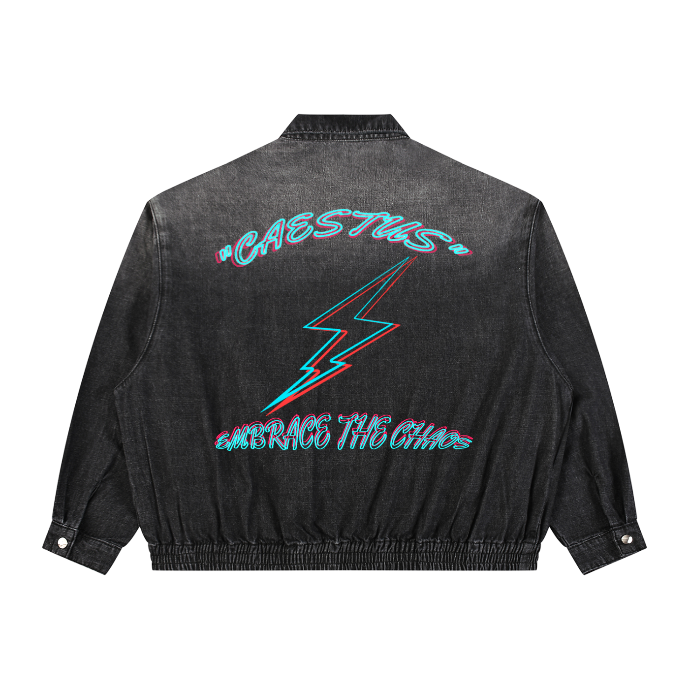 Caestus "Neon Thunder" Denim Jacket